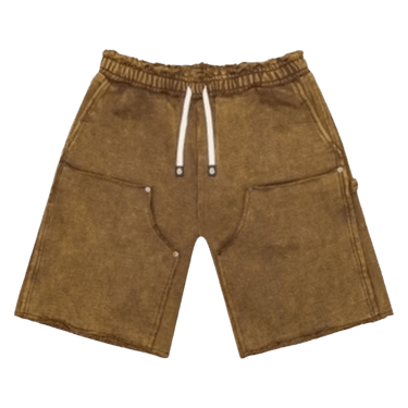 Godspeed Carpenter Distressed Shorts 'Muddy Brown Wash'
