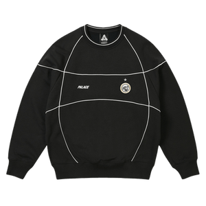 Palace Pro Team Piped Crew 'Black'