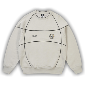 Palace Pro Team Piped Crew 'Concrete Grey'