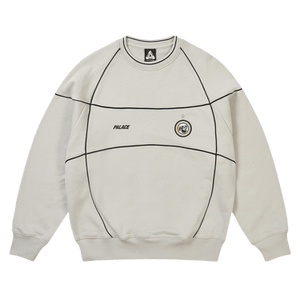 Palace Pro Team Piped Crew 'Concrete Grey'