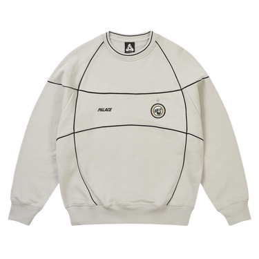 Palace Pro Team Piped Crew 'Concrete Grey'