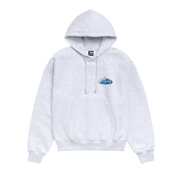 Stussy Wave Oval Hoodie 'Ash Heather'
