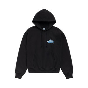 Stussy Wave Oval Hoodie 'Black'