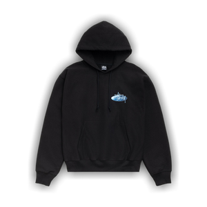 Stussy Wave Oval Hoodie 'Black'