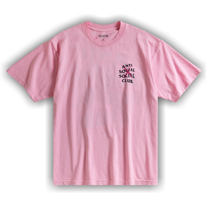 Anti Social Social Club Cancelled Hand Painted Tee 'Pink'