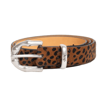 Stussy Bamboo Buckle Belt 'Hairy Leopard Pattern'