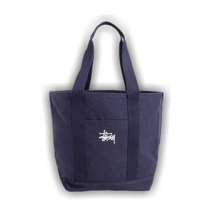 Stussy Canvas Market Tote Bag 'Navy'