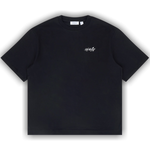 Off-White Paint Splatter Arrow Diag Fit Tee 'Black'