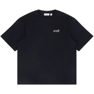 Off-White Paint Splatter Arrow Diag Fit Tee 'Black'