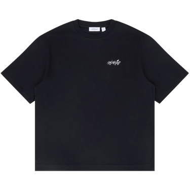 Off-White Paint Splatter Arrow Diag Fit Tee 'Black'