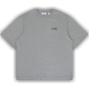 Off-White Paint Splatter Arrow Diag Fit Tee 'Heather Grey'
