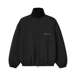 Fear of God Essentials Signature Full Zip Track Jacket 'Vintage Black'