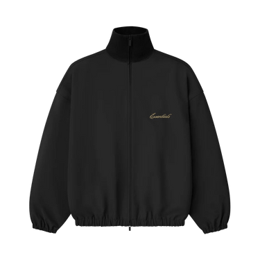 Fear of God Essentials Signature Full Zip Track Jacket 'Vintage Black'