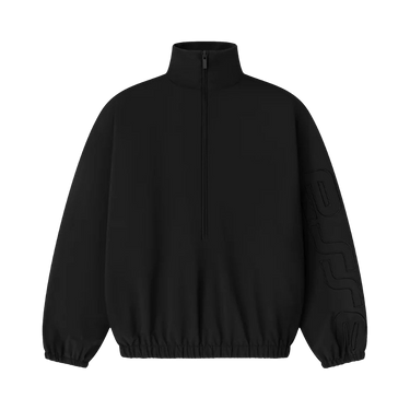 Fear of God Essentials Active Trace 1/2 Zip Track Jacket 'Vintage Black'