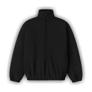 Fear of God Essentials Active Trace 1/2 Zip Track Jacket 'Vintage Black'