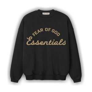 Fear of God Essentials 90's Crewneck Sweatshirt 'Faded Black'