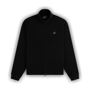 Aimé Leon Dore Ald Golf Piqué Full Zip Sweater 'Jet Black'
