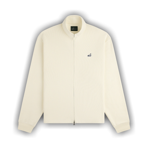 Aimé Leon Dore Golf Piqué Full Zip Sweater 'Coconut Milk'