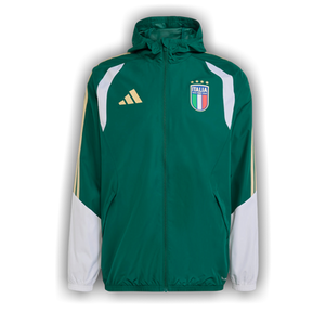 Adidas Italy 26 Tiro Allweather Jacket 'Collegiate Green'