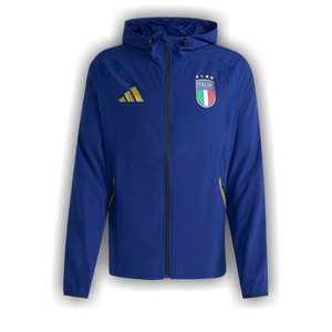 Adidas Italy Tiro Travel Full Zip Windbreaker 'Victory Blue'