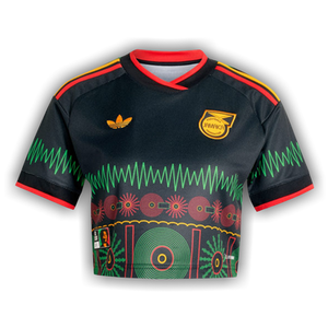 Adidas Jamaica 26 x Bob Marley Away Cropped Jersey 'Black'