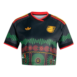 Adidas Jamaica 26 x Bob Marley Away Cropped Jersey 'Black'