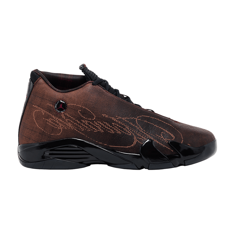 Mowalola x Air Jordan 14 Retro 'Burnt Red' IQ5708 001