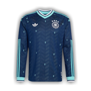 Adidas Germany 26 Away Authentic Long Sleeve Jersey 'Collegiate Navy'