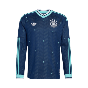 Adidas Germany 26 Away Authentic Long Sleeve Jersey 'Collegiate Navy'