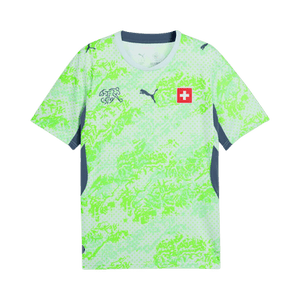 Puma Switzerland 2026 Away Kit 'Sea Glass-Dark Indigo'