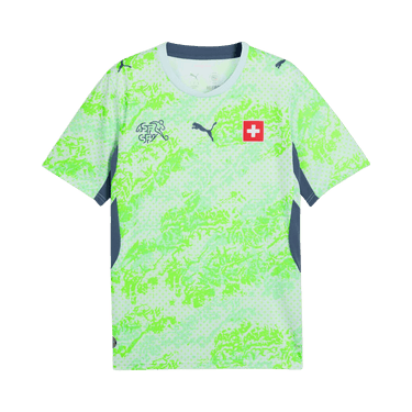 Puma Switzerland 2026 Away Kit 'Sea Glass-Dark Indigo'
