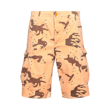 Hellstar Camo Shorts 'Orange'