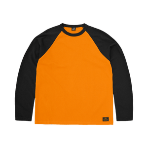 Corteiz Stencil Raglan Long-Sleeve 'Orange/Black'