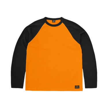 Corteiz Stencil Raglan Long-Sleeve 'Orange/Black'