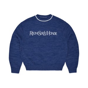 Corteiz Rslm Knit Crewneck 'Navy'