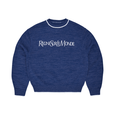 Corteiz Rslm Knit Crewneck 'Navy'