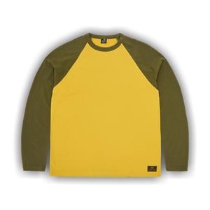 Corteiz Stencil Raglan Long-Sleeve 'Gold/Olive'