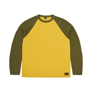 Corteiz Stencil Raglan Long-Sleeve 'Gold/Olive'