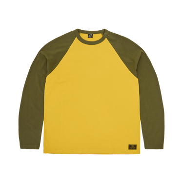 Corteiz Stencil Raglan Long-Sleeve 'Gold/Olive'