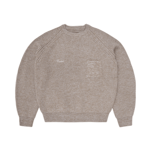 Corteiz Script Pocket Knit Sweater 'Oatmeal'