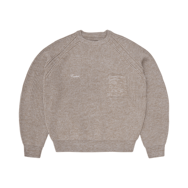 Corteiz Script Pocket Knit Sweater 'Oatmeal'