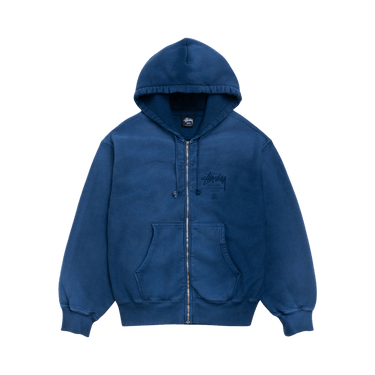 Stussy World Tour Zip Hoodie 'Sun Faded Navy'