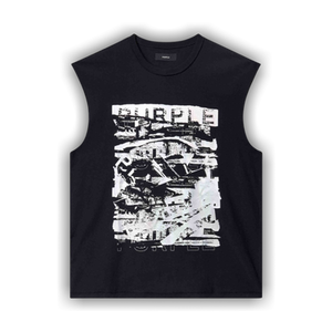 PURPLE BRAND Tank Top 'Black Foil'