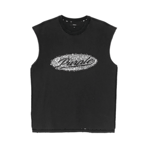 PURPLE BRAND Script Tank Top 'Black'
