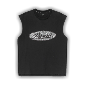 PURPLE BRAND Script Tank Top 'Black'