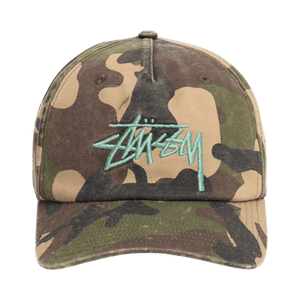 Stussy Mid-Depth Big Stock Snapback 'Woodland Camo'