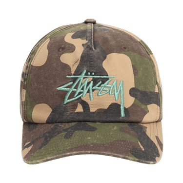Stussy Mid-Depth Big Stock Snapback 'Woodland Camo'