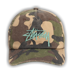 Stussy Mid-Depth Big Stock Snapback 'Woodland Camo'