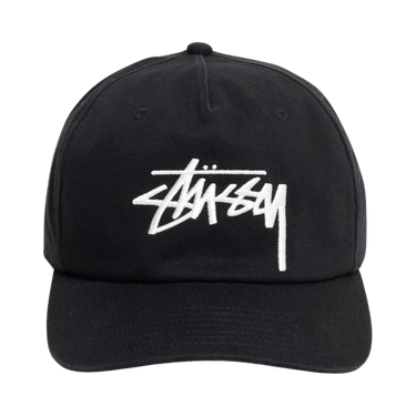 Stussy Mid-Depth Big Stock Snapback 'Shadow Black'