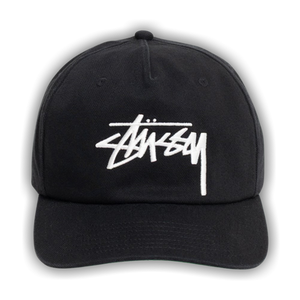 Stussy Mid-Depth Big Stock Snapback 'Shadow Black'